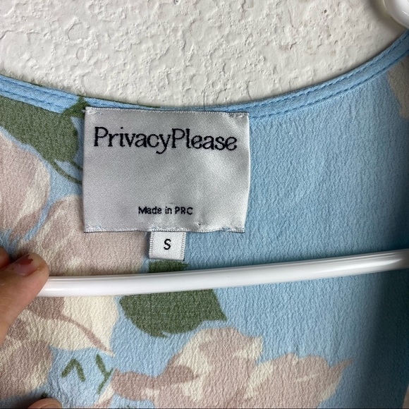 Privacy Please Blue Floral Rivington Romper SZ S - Picture 5 of 10